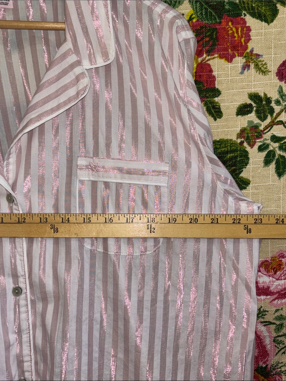 XL Victorias Secret Pajamas Set New with Tags Iconic Pink and White Stripes - Picture 6 of 12